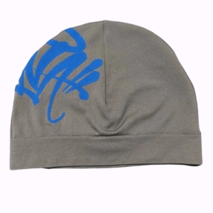 Grey Central Cee Syna Logo Skull Cap