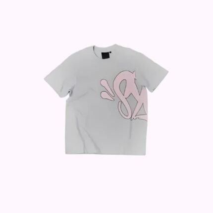 Syna World Logo Grey Pink Shorts Set d