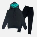 Syna World Logo Tracksuit – Black Teal