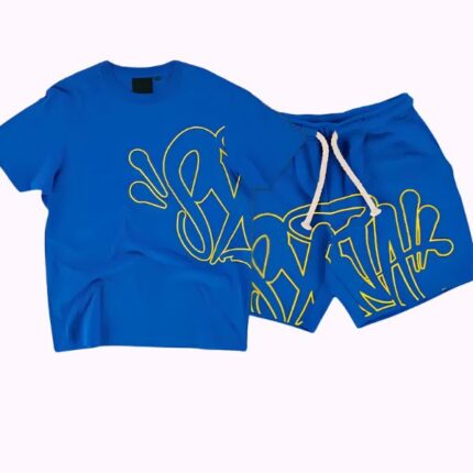 Syna World Logo Twinset Blue Short Set