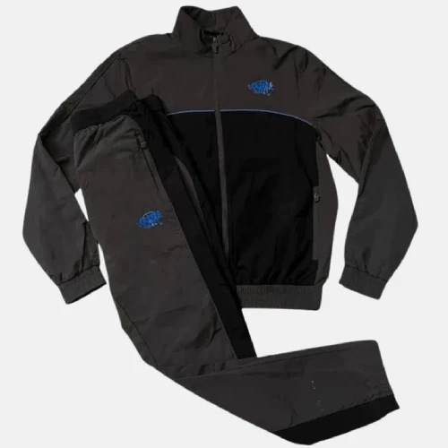 Syna World Syna Logo Shell Tracksuit Grey Black Syna World Syna Logo Shell Tracksuit Grey Black