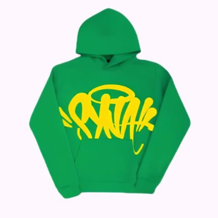 Syna World Team Hoodie Short Twinset Green Yellow1